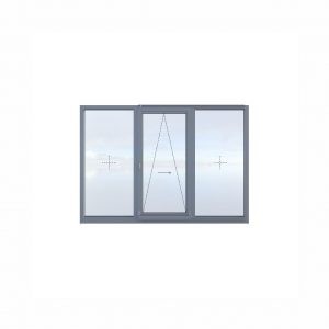 Aluminum sliding door – three parts