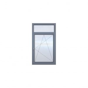 Tilt and turn aluminum window with skylight