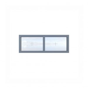 Fixed two-piece aluminum frame