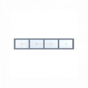 Fixed four-section aluminum frame