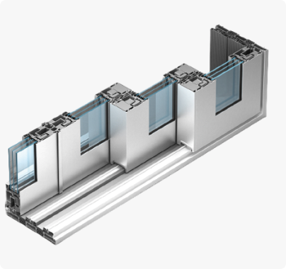 Three-track system